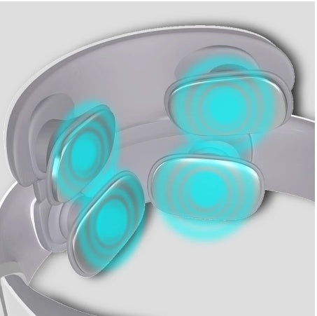 Electronic neck massager with multiple massage modes and heat function for neck pain relief